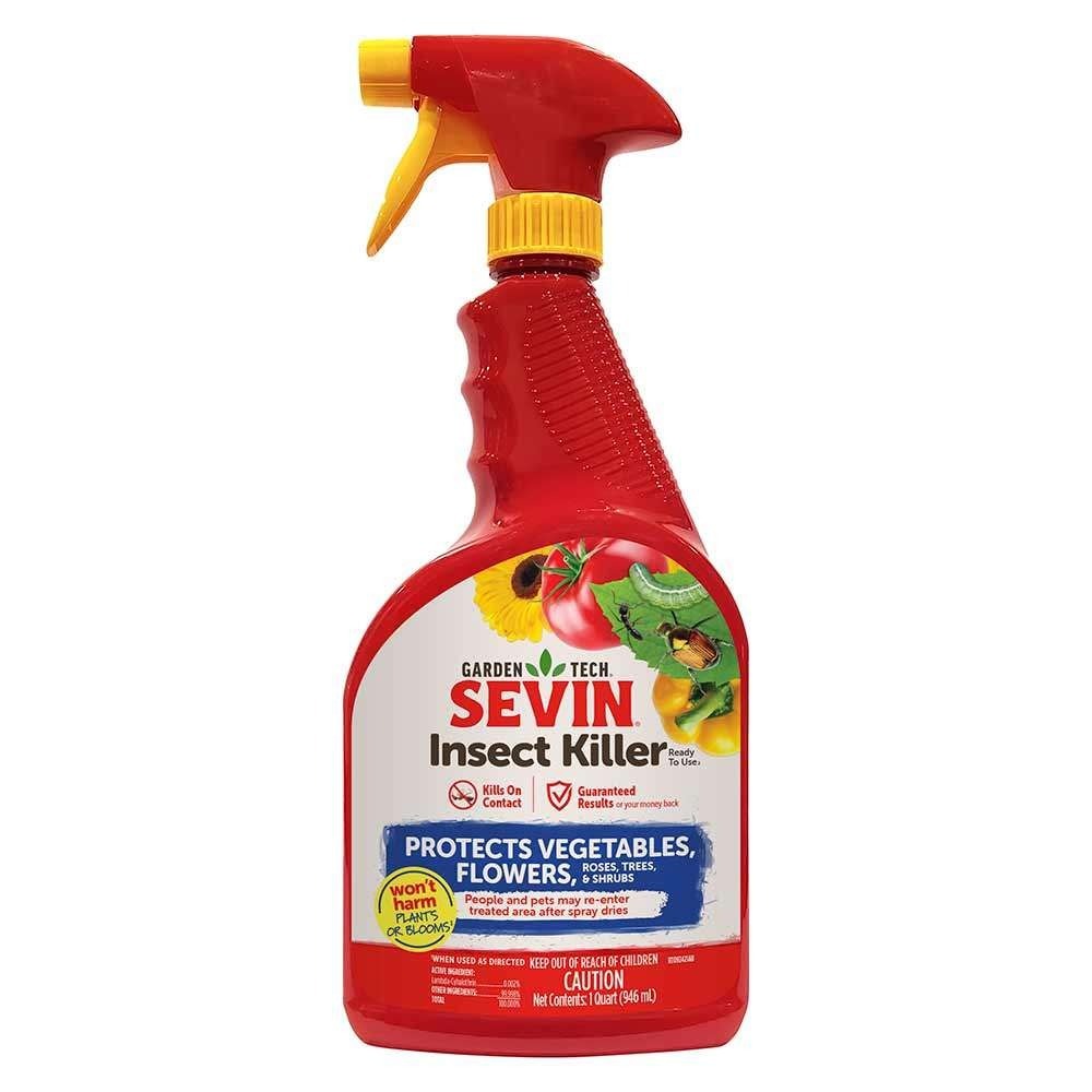 Garden Tech Sevin Insect Killer Spray Ready to Use 1 qt RTU Protecting Veggetab